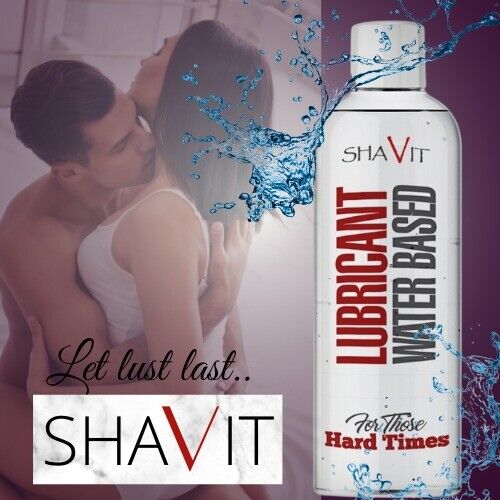 Shavit Long Lasting Lubricant - Water Based Lube Personal Natural Feel Sex Gel